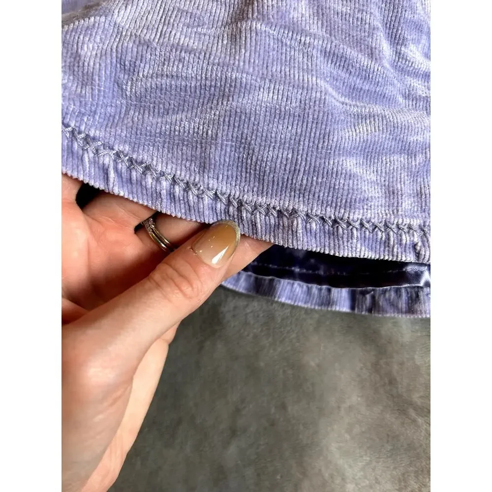 Purple/Lavender Corduroy Button Front Gap Dress, Vintage, Boho, Retro, Y2K